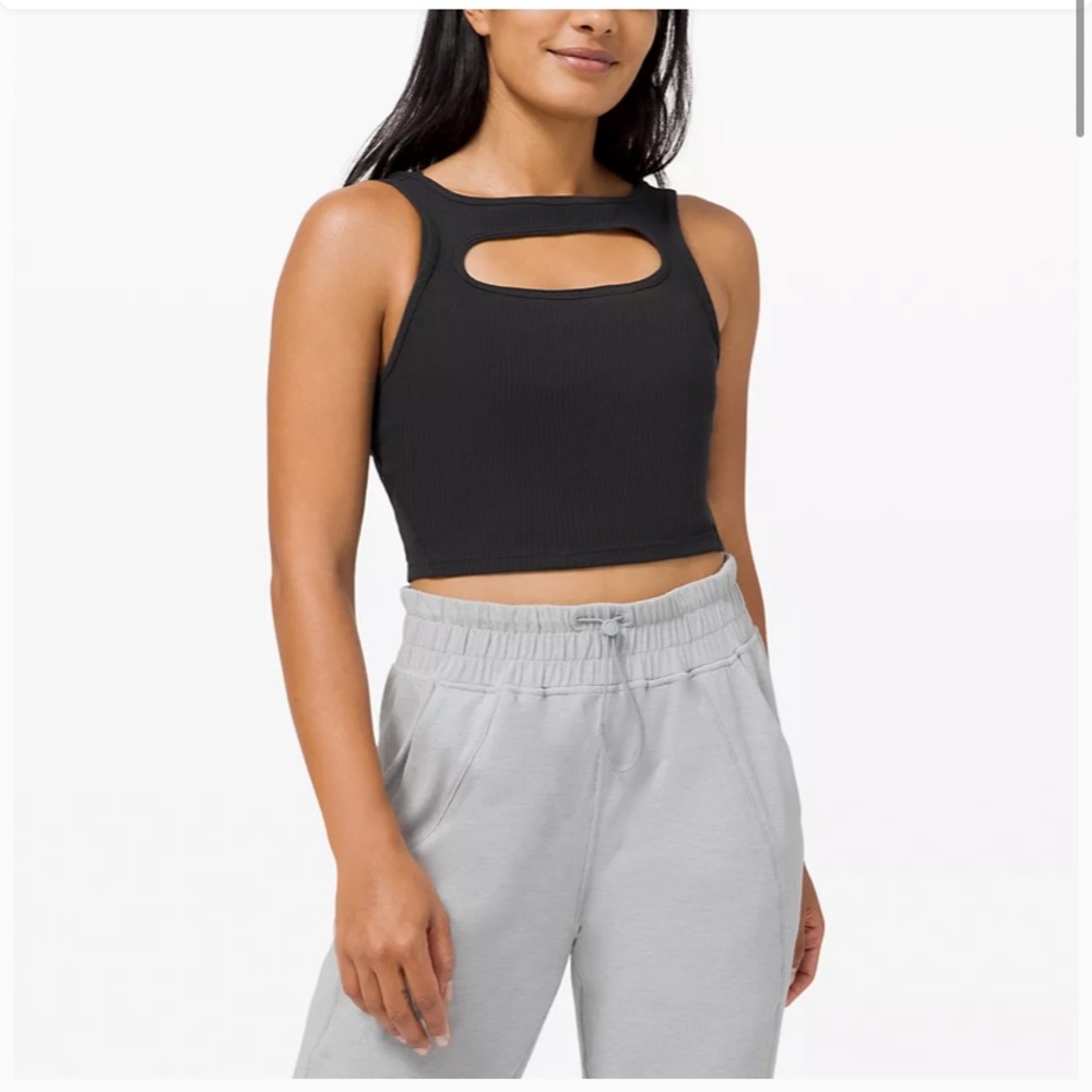 Lululemon LA Front Cut-Out Crop Tank